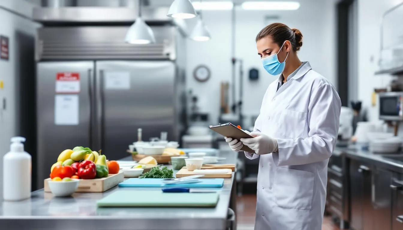 chłodnicze przechowywanie żywności lodówka gastronomiczna z produktami oznaczonymi etykietami z datami