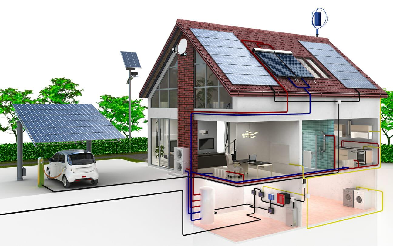 Odpowiednie zużycie energii w domu bilans energetyczny budynku zeroemisyjnego w standardzie nZEB