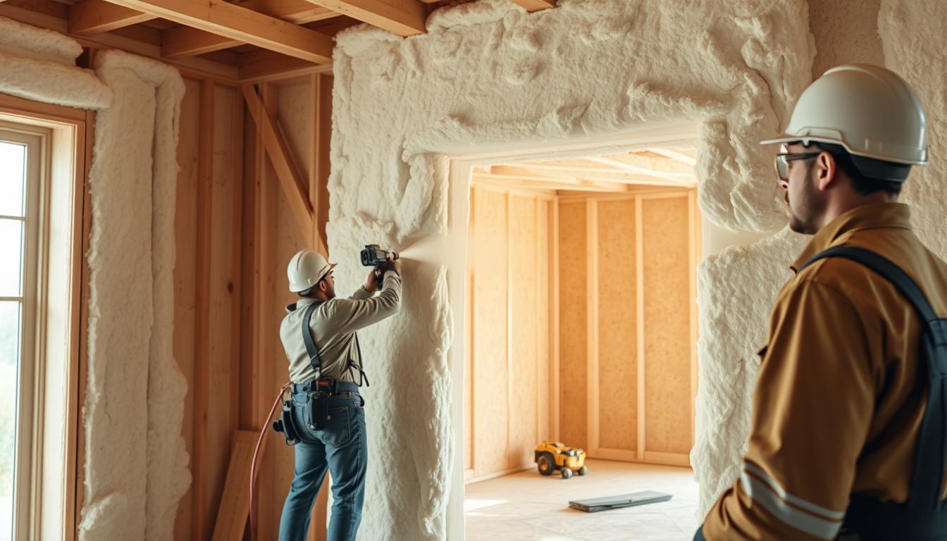 Okna trzyszybowe o niskim współczynniku Uw zainstalowane w ścianie izolowanej