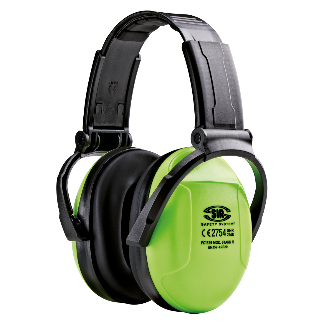 mężczyzna zdejmujący nauszniki ochronne po pracy w hałaśliwej hali